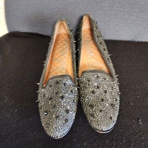 💖Sam Edelman Adena black spiked loafers size 7.5